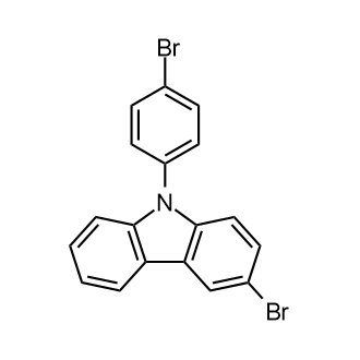 3-Bromo-9-(4-bromophenyl)-9H-carbazole التركيب الكيميائي