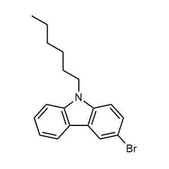 3-Bromo-9-hexyl-9H-carbazole Chemical Structure