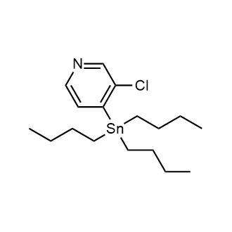 3-Chloro-4-(tributylstannyl)-pyridine Chemische Struktur