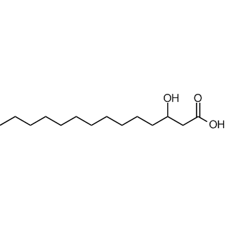 3-Hydroxytetradecanoic acid Chemical Structure