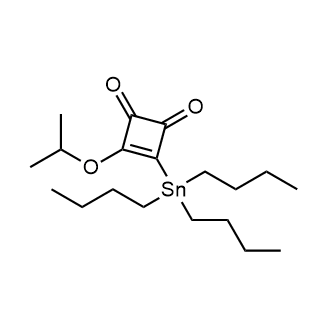 3-Isopropoxy-4-(tri-n-butylstannyl)-3-cyclobutene-1,2-dione, 97% 化学構造