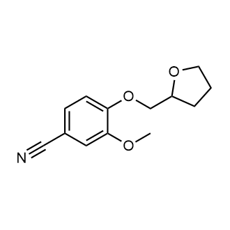 3-Methoxy-4-(oxolan-2-ylmethoxy)benzonitrile التركيب الكيميائي