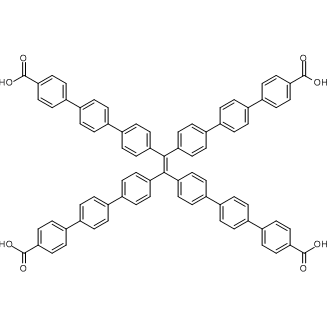 4'',4''''',4'''''''',4'''''''''''-(ethene-1,1,2,2-tetrayl)tetrakis(([1,1':4',1''-terphenyl]-4-carboxylic acid)) Chemical Structure