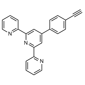 4'-(4-Ethynylphenyl)-2,2':6',2"-terpyridine 化学構造