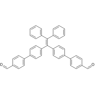 4',4'''-(2,2-Diphenylethene-1,1-diyl)bis([1,1'-biphenyl]-4-carbaldehyde) Chemische Struktur