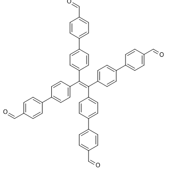 4',4''',4''''',4'''''''-(Ethene-1,1,2,2-tetrayl)tetrakis(([1,1'-biphenyl]-4-carbaldehyde)) Chemische Struktur