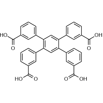 4',5'-Bis(3-carboxyphenyl)-[1,1':2',1''-terphenyl]-3,3''-dicarboxylic acid Chemical Structure