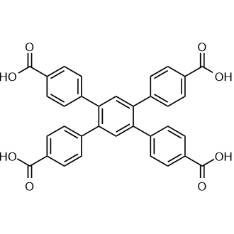 4',5'-Bis(4-carboxyphenyl)-[1,1':2',1''-terphenyl]-4,4''-dicarboxylic acid 化学構造