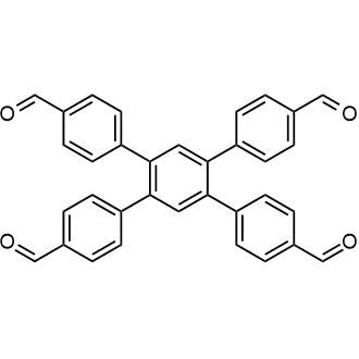 4',5'-Bis(4-formylphenyl)-[1,1':2',1''-terphenyl]-4,4''-dicarbaldehyde 化学構造