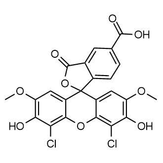 4',5'-Dichloro-3',6'-dihydroxy-2',7'-dimethoxy-3-oxo-3H-spiro[isobenzofuran-1,9'-xanthene]-5-carboxylic acid Chemical Structure