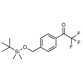 4'-[(tert-Butyldimethylsilyloxy)methyl]-2,2,2-trifluoroacetophenone التركيب الكيميائي