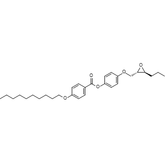 4-(((2S,3S)-3-Propyloxiran-2-yl)methoxy)phenyl 4-(decyloxy)benzoate Chemische Struktur