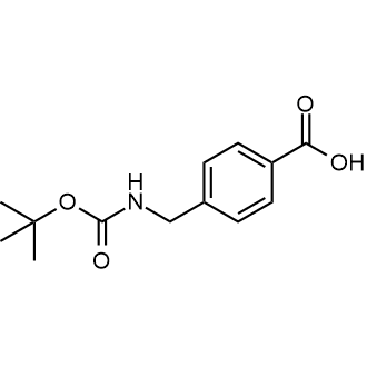 4-(((tert-Butoxycarbonyl)amino)methyl)benzoic acid Chemische Struktur