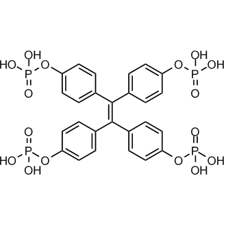 4-(1,2,2-Tris(4-(phosphonooxy)phenyl)vinyl)phenyl dihydrogen phosphate Chemical Structure