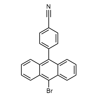 4-(10-Bromoanthracen-9-yl)benzonitrile Chemical Structure