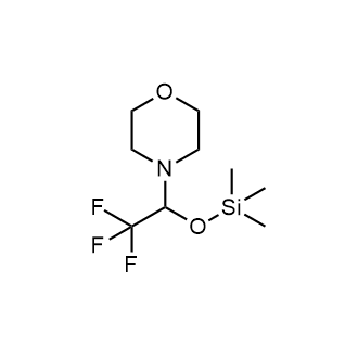 4-(2,2,2-Trifluoro-1-((trimethylsilyl)oxy)ethyl)morpholine Chemical Structure