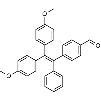 4-(2,2-Bis(4-methoxyphenyl)-1-phenylvinyl)benzaldehyde Chemical Structure