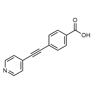 4-(2-Pyridin-4-ylethynyl)benzoic acid التركيب الكيميائي