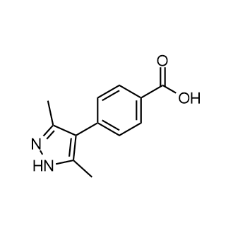 4-(3,5-Dimethyl-1H-pyrazol-4-yl)benzoic acid 化学構造