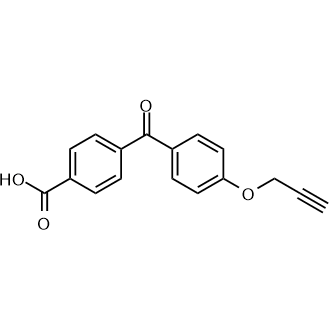 4-(4-(Prop-2-yn-1-yloxy)benzoyl)benzoic acid التركيب الكيميائي