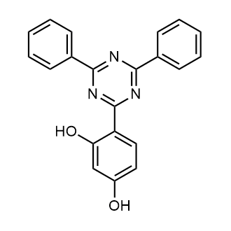 4-(4,6-Diphenyl-1,3,5-triazin-2-yl)benzene-1,3-diol Chemical Structure