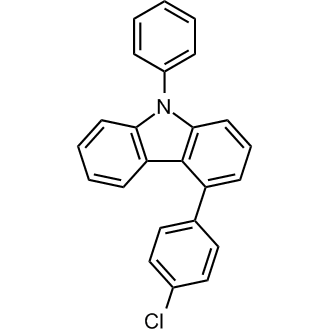 4-(4-Chlorophenyl)-9-phenyl-9H-carbazole Chemical Structure