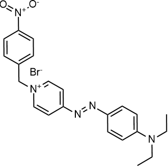 4-(4-Diethylaminophenylazo)-1-(4-nitrobenzyl)pyridinium (bromide) Chemical Structure