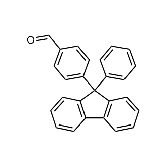 4-(9-Phenyl-9H-fluoren-9-yl)benzaldehyde Chemical Structure