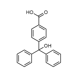 4-(Hydroxydiphenylmethyl)benzoic acid التركيب الكيميائي