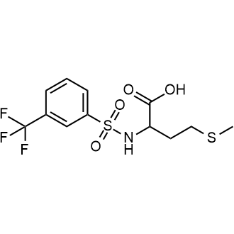 4-(Methylsulfanyl)-2-[3-(trifluoromethyl)benzenesulfonamido]butanoic acid Chemische Struktur