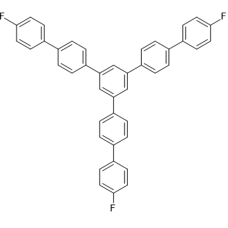 4,4''''-Difluoro-5''-(4'-fluoro-[1,1'-biphenyl]-4-yl)-1,1':4',1'':3'',1''':4''',1''''-quinquephenyl Chemical Structure