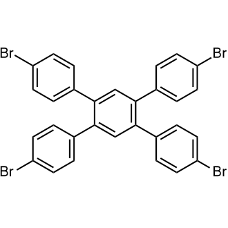 4,4''-Dibromo-4',5'-bis(4-bromophenyl)-1,1':2',1''-terphenyl Chemische Struktur