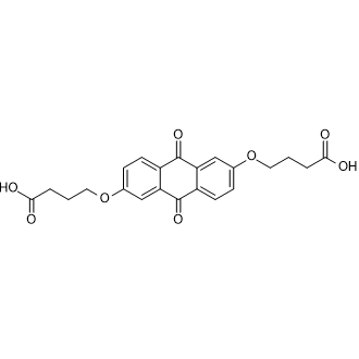 4,4'-((9,10-Dioxo-9,10-dihydroanthracene-2,6-diyl)bis(oxy))dibutanoic acid Chemical Structure