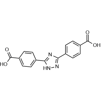 4,4'-(1H-1,2,4-Triazole-3,5-diyl)dibenzoic acid 化学構造