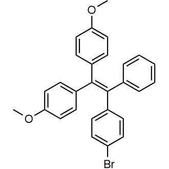 4,4'-(2-(4-Bromophenyl)-2-phenylethene-1,1-diyl)bis(methoxybenzene) Chemische Struktur