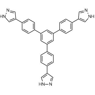 4,4'-(5'-(4-(1H-Pyrazol-4-yl)phenyl)-[1,1':3',1''-terphenyl]-4,4''-diyl)bis(1H-pyrazole) 化学構造