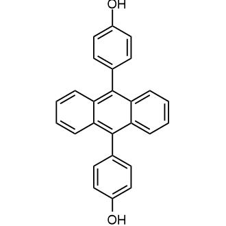 4,4'-(9,10-anthracenediyl)bis-Phenol Chemical Structure