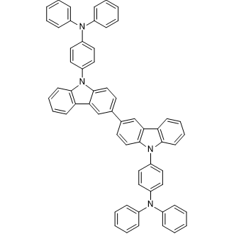 4,4'-(9H,9'H-[3,3'-Bicarbazole]-9,9'-diyl)bis(N,N-diphenylaniline) Chemical Structure