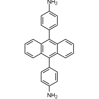 4,4'-(Anthracene-9,10-diyl)dianiline التركيب الكيميائي