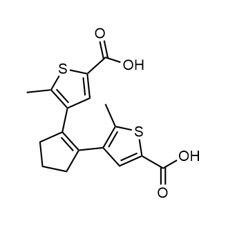 4,4'-(Cyclopent-1-ene-1,2-diyl)bis(5-methylthiophene-2-carboxylicacid) Chemical Structure