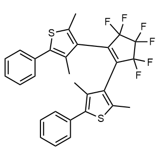 4,4'-(Perfluorocyclopent-1-ene-1,2-diyl)bis(3,5-dimethyl-2-phenylthiophene) التركيب الكيميائي