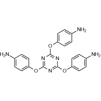 4,4',4''-((1,3,5-Triazine-2,4,6-triyl)tris(oxy))trianiline التركيب الكيميائي