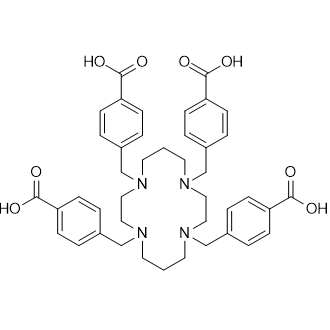 4,4',4'',4'''-((1,4,8,11-Tetraazacyclotetradecane-1,4,8,11-tetrayl)tetrakis(methylene))tetrabenzoic acid 化学構造