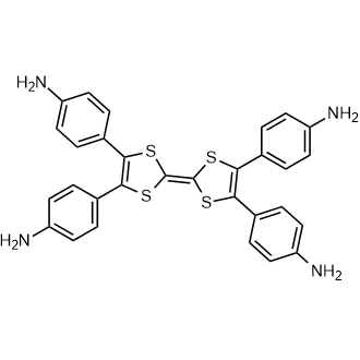 4,4',4'',4'''-([2,2'-Bi(1,3-dithiolylidene)]-4,4',5,5'-tetrayl)tetraaniline Chemische Struktur