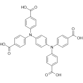 4,4',4'',4'''-(1,4-Phenylenebis(azanetriyl))tetrabenzoicacid 化学構造