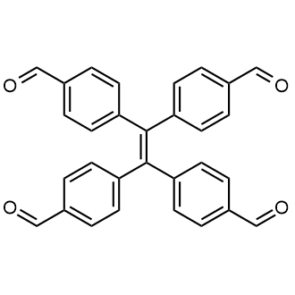 4,4',4'',4'''-(Ethene-1,1,2,2-tetrayl)tetrabenzaldehyde Chemical Structure