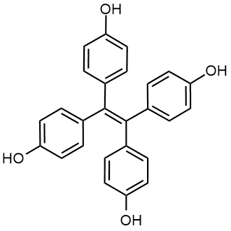 4,4',4'',4'''-(ethene-1,1,2,2-tetrayl)tetraphenol Chemical Structure