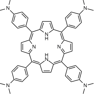 4,4',4'',4'''-(Porphyrin-5,10,15,20-tetrayl)tetrakis(N,N-dimethylaniline) Chemical Structure