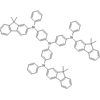 4,4',4''-Tris[9,9-dimethylfluoren-2-yl(phenyl)amino]triphenylamine 化学構造