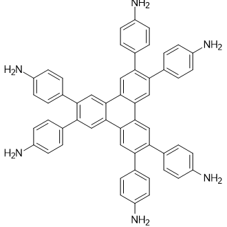 4,4',4",4'",4"",4""'-(Triphenylene-2,3,6,7,10,11-hexayl)hexaaniline Chemische Struktur